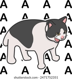 A Screaming Cat Meme Vector Cute Illustration