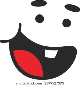 Ilustración de vectores de caras de carácter de grito