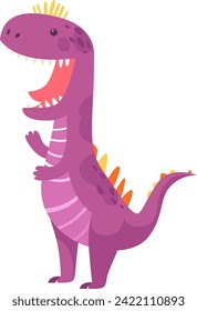 Screaming Dinosaur Animal Vector Illustration