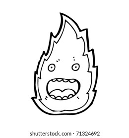 Flammenkarikatur