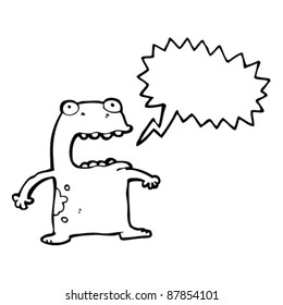 Schreie-Froschcartoon