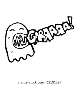 screaming ghost cartoon
