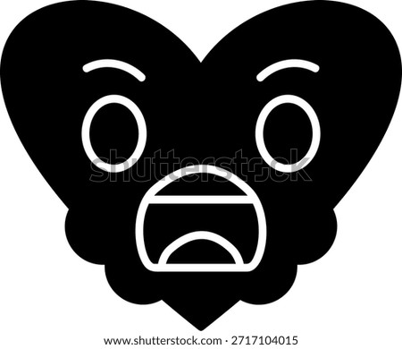 Screaming Glyph Style Icon Design