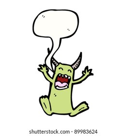 screaming little devil cartoon