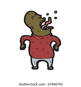 screaming man cartoon