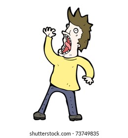 screaming man cartoon