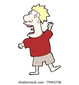 screaming man cartoon
