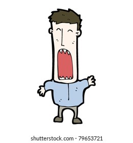 Schreihenkartoon