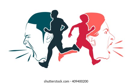 screaming  run