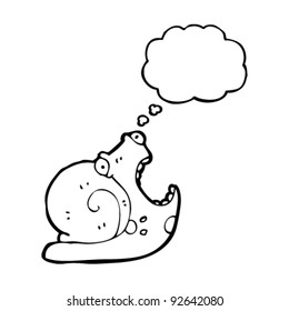 screaming snail cartoon