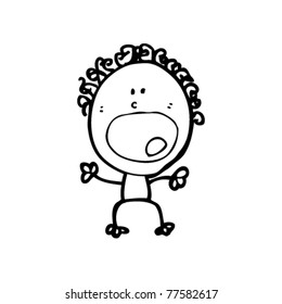 screaming stick person