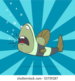 screaming striped fish