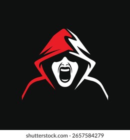 Vector de gritos abstracto moderno logo