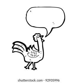 screeching cockerel cartoon