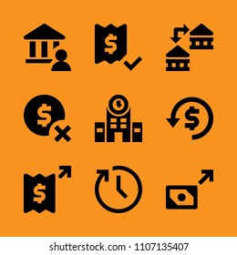 screen, alarm, face and concept icon set. Vector illustration for web and design.