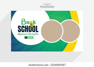 Una pantalla con una vuelta a la escuela escrita en ella