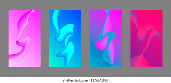 Screen background vector gradient design for mobile app.