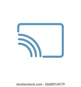Icono del molde de la pantalla, Ilustración vectorial, símbolo, pictograma de la Plantilla del logotipo del diseño, para UI o UX aislado en blanco para el App móvil, editable