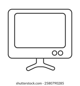 Screen cast icon vector with white background.