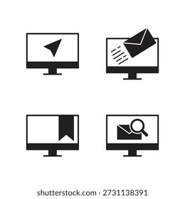 Screensammlung mit Mail und Lesezeichen