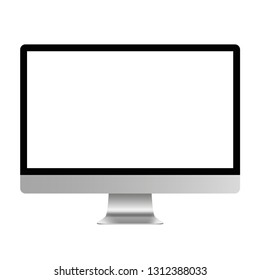Screen computer monitor. Computer display isolated on white background - stock vector. Screen computer monitor. Computer display isolated on white background - stock vector.