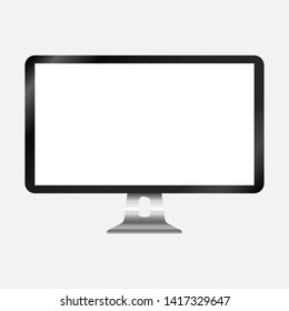 Screen computer monitor. Computer display isolated on white background.