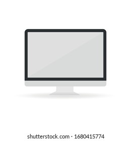 screen computer monitor. Vector illustration