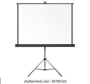 Screen with copy-space, place your own text or images on the projection screen