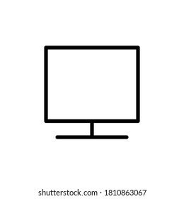 Screen, desktop, monitor vector icon