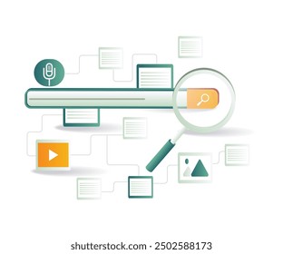 screen displaying a search engine optimization dashboard with various analytics and keyword rankings - Powered by Shutterstock - Get 15% off with code: PIKWIZARD15