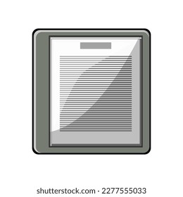 screen ebook reader cartoon. screen ebook reader sign. isolated symbol vector illustration