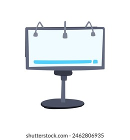 screen electronic whiteboard cartoon. projector people, interactive smartboard, board class screen electronic whiteboard sign. isolated symbol vector illustration