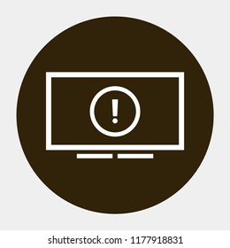 screen error vector icon 10 eps
