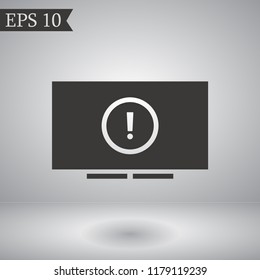 screen error vector icon 10 eps