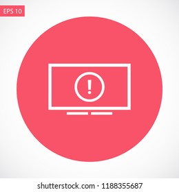 screen error vector icon 10 eps