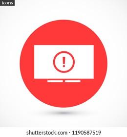 screen error vector icon 10 eps