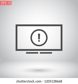 screen error vector icon 10 eps