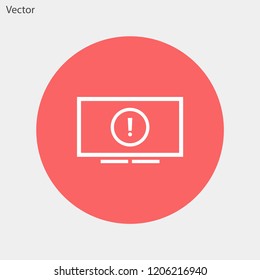screen error vector icon 10 eps