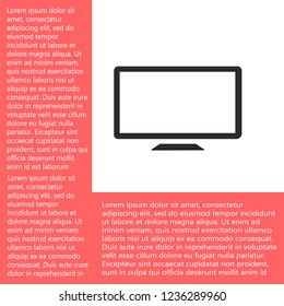 screen error vector icon 10 eps