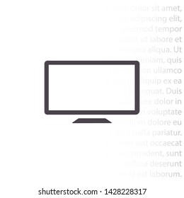 screen error vector icon 10 eps , Lorem ipsum Flat design
