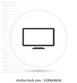 screen error vector icon 10 eps , Lorem ipsum Flat design