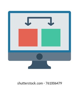  screen flat icon