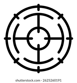Screen focus icon. Outline screen focus vector icon for web design isolated on white background