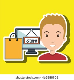 screen gears system symbol vector illustracion eps 10