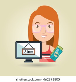 screen gears system symbol vector illustracion eps 10