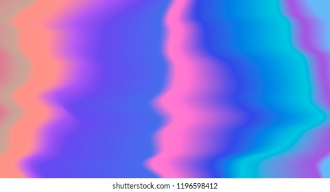 Screen with glitch effect of VHS tape,  Holographic texure with rainbow stains. Vaporwave style. 