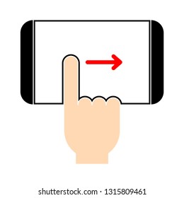 screen hand-gesture icon. hand touch. hand-gesture icon - finger touch screen. mobile tap or click