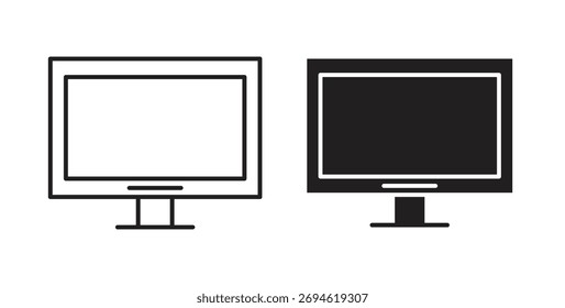 Konzept für Bildschirmsymbole. Logo-Symbol für Web und Mobile. Pixel perfekt.