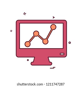 Screen icon design vector
