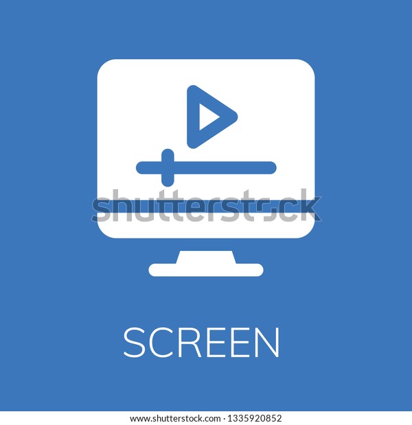 \
Screen icon. Editable  Screen icon for web or\
mobile.
